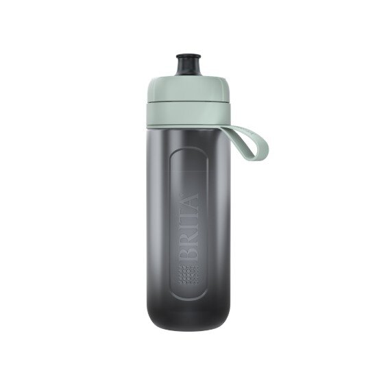 Brita бутилка за филтриране на вода Active 600 ml (тъмнозелена) + 2 фи
