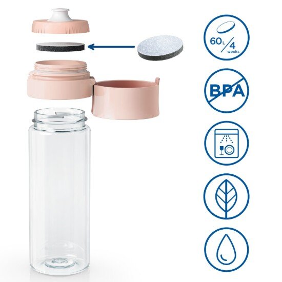 Brita Филтърна бутилка Vital (кайсия) 600 мл + 2 MicroDisc филтъра