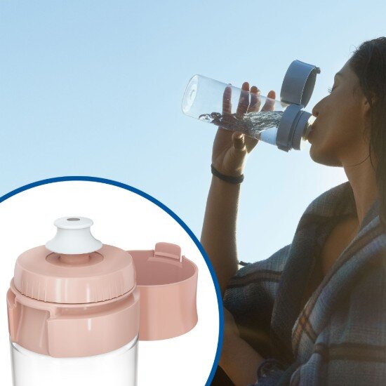 Brita Филтърна бутилка Vital (кайсия) 600 мл + 2 MicroDisc филтъра