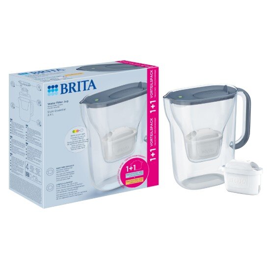 Brita Кана за филтриране на вода Style Essential 2.4 л + 2 филтъра Max