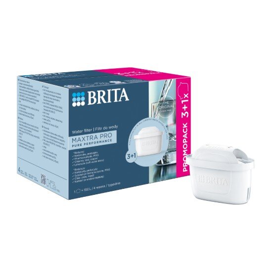 Brita Комплект от 3+1 филтъра Maxtra PRO Pure Performance