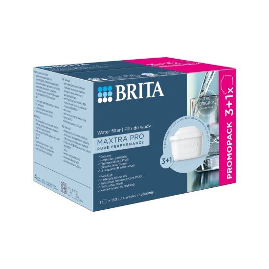 Brita Комплект от 3+1 филтъра Maxtra PRO Pure Performance