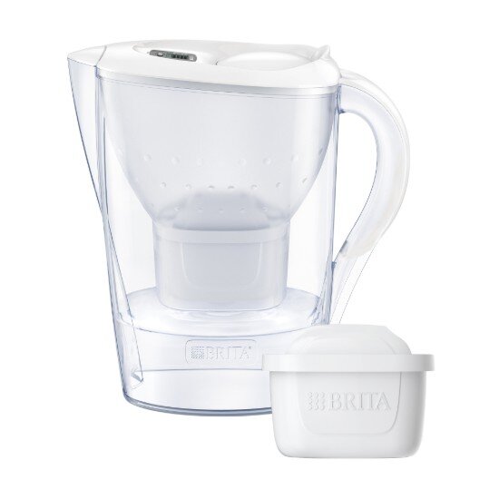 Brita Marella 2.4L стартов пакет + 3 филтъра Maxtra PRO (бял)