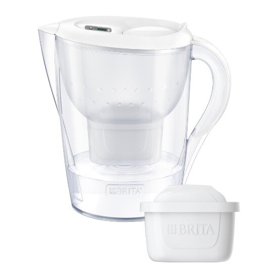 Brita Marella XL 3.5 L стартов пакет + 3 филтъра Maxtra PRO (бял)
