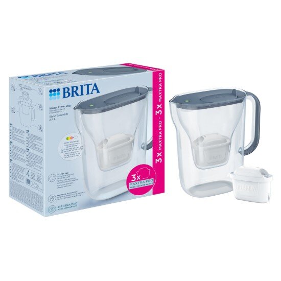 Brita Стартов пакет Style Essential 2.4 л + 3 филтъра Maxtra Pro (Ston