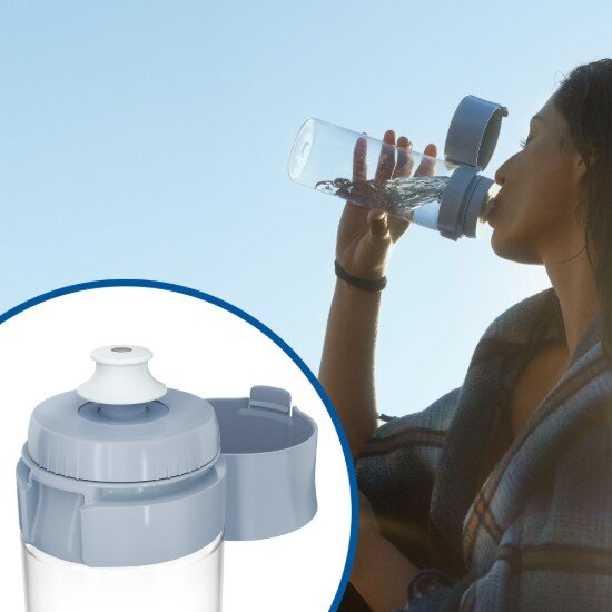 Brita Vital филтърна бутилка (светлосиня) 600 мл + 2 MicroDisc филтър