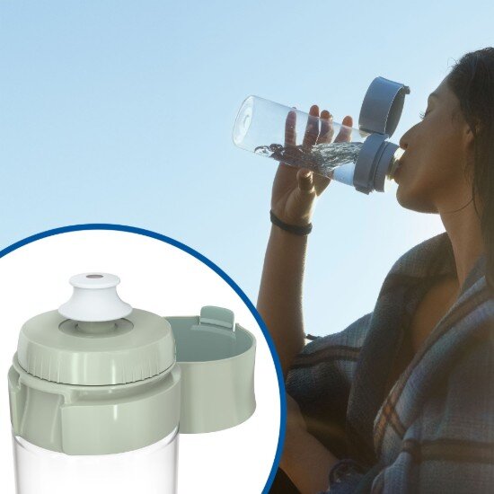 Brita Vital филтърна бутилка (светлозелена) 600 мл + 2 MicroDisc филт