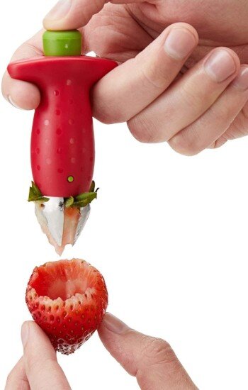 Chef'n Уред за премахване на дръжките на ягоди неръждаема стомана "StemGem"