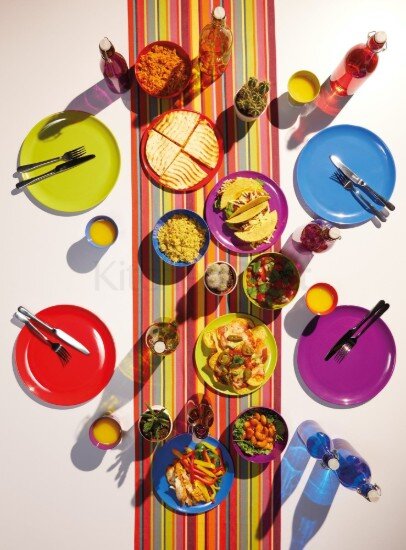 Colourworks Комплект от 4 меламинови чинии 23 см -