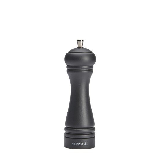 de Buyer Дървена мелница за сол 18 см "Java" Matte Black -