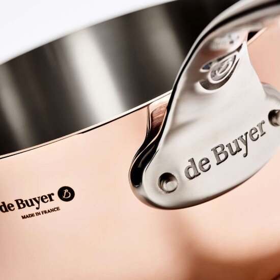 de Buyer Тенджера медно-неръждаема стомана 14см/1.2л "Inocuivre" -