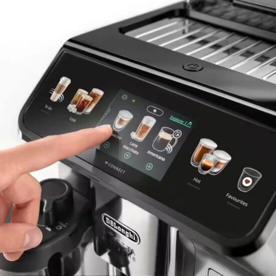DeLonghi Автоматична еспресо машина 1450 W "Eletta Explore" сребро - DeLongh