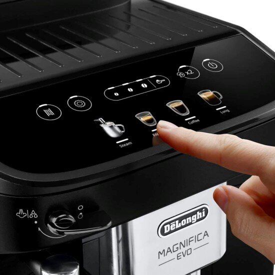DeLonghi Автоматична еспресо машина 1450W "Magnifica Evo" черна -
