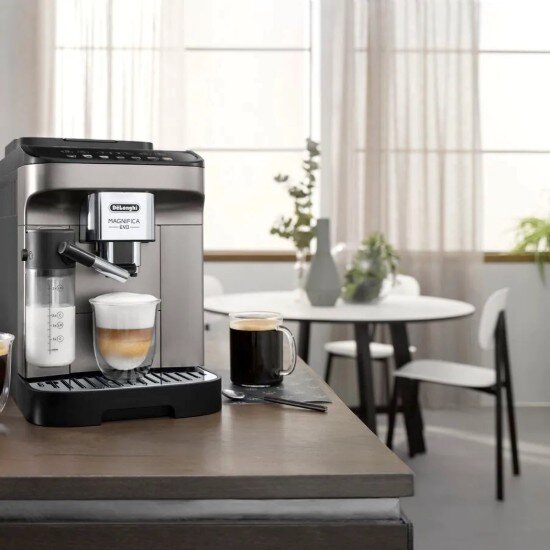 DeLonghi Автоматична еспресо машина 1450W "Magnifica Evo" сребриста - DeLong