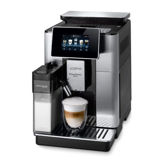 DeLonghi Автоматична еспресо машина 1450W "PrimaDonna Soul" Metal Black - De