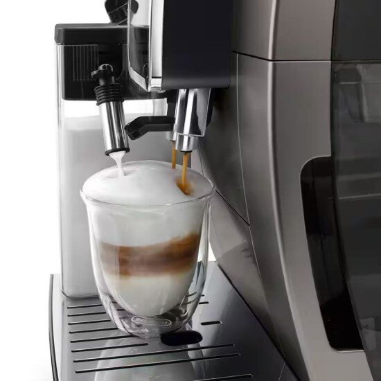 DeLonghi Автоматична машина за еспресо 1450 W "Dinamica Plus" Titanium Black