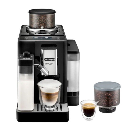 DeLonghi Автоматична машина за еспресо 1450W "Rivelia" Onyx Black -