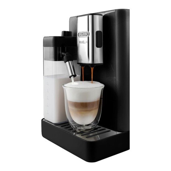 DeLonghi Автоматична машина за еспресо 1450W "Rivelia" Onyx Black -