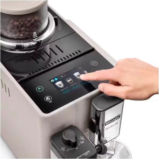 DeLonghi Автоматична машина за еспресо 1450W "Rivelia" Sand Beige -