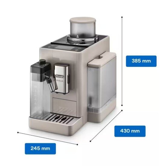 DeLonghi Автоматична машина за еспресо 1450W "Rivelia" Sand Beige -