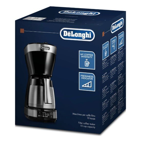 DeLonghi Кафемашина ICM16731 1200 W Silver Black -