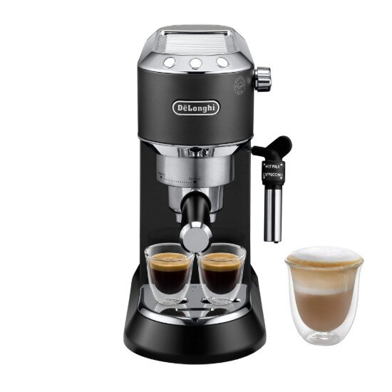 DeLonghi Ръчна еспресо машина 1300W "Dedica" черна - De'Longhi