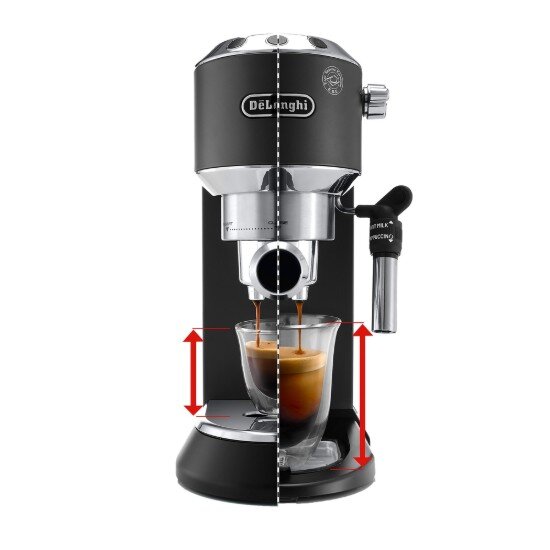 DeLonghi Ръчна еспресо машина 1300W "Dedica" черна - De'Longhi