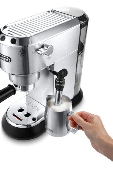 DeLonghi Ръчна еспресо машина 1300W "Dedica" сребърен цвят - De'Longhi