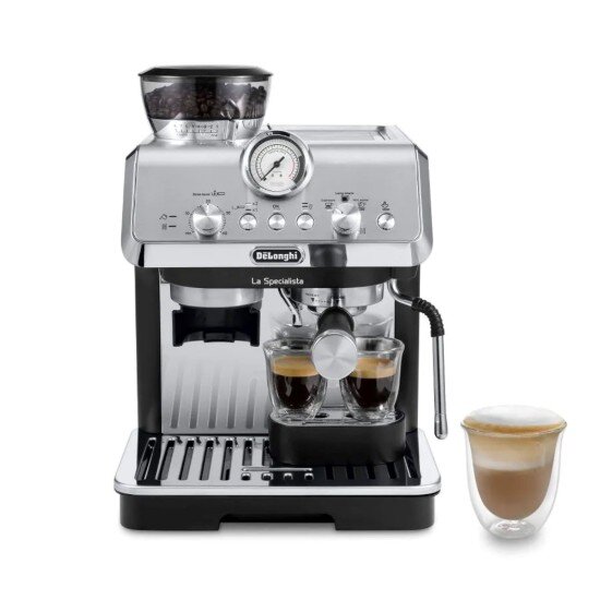 DeLonghi Ръчна еспресо машина 1400W "La Specialista Arte" сребриста - DeLong