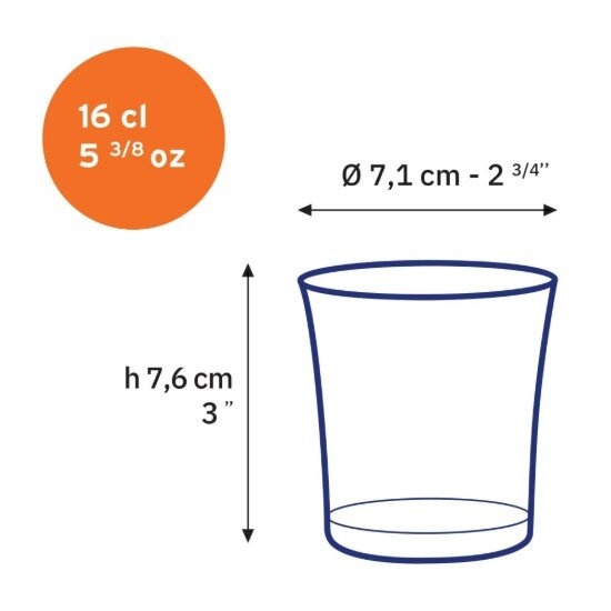 Duralex Комплект от 4 чаши за пиене изработени от стъкло 160 ml "Lys" - Dur