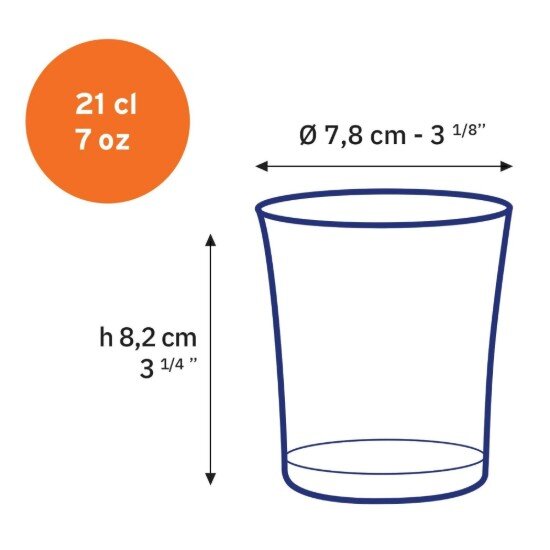 Duralex Комплект от 4 чаши за пиене изработени от стъкло 210 ml "Lys" - Dur