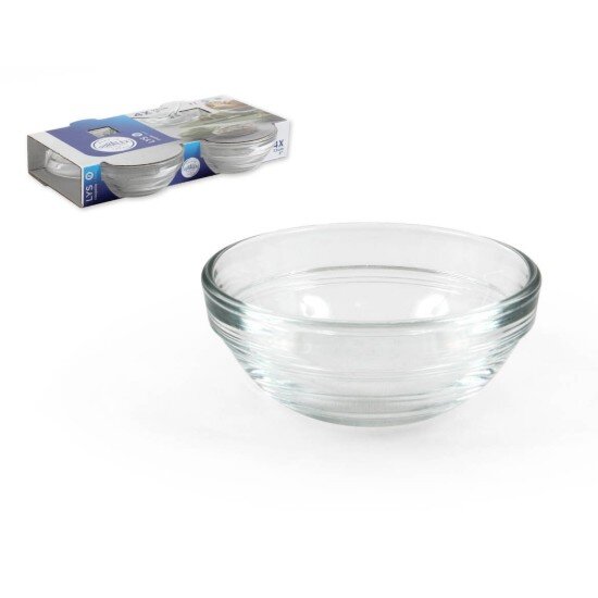 Duralex Комплект от 4 купички изработени от стъкло 75 cm / 70ml гама "Lys"