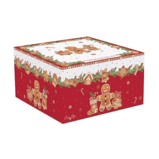 Easy Life Чаша с чинийка порцелан 400 мл "Fancy Gingerbread" -
