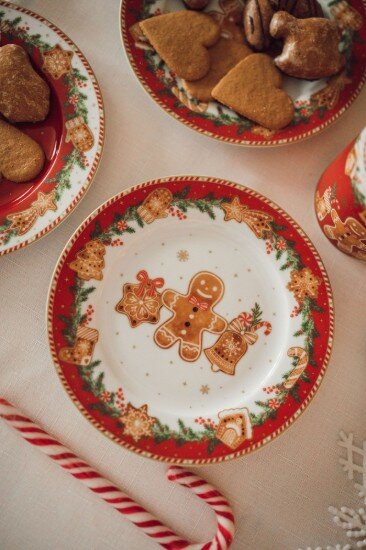Easy Life Комплект от 4 десертни чинии порцелан 19 см "Fancy Gingerbread" - E
