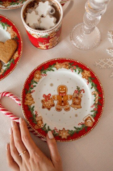 Easy Life Комплект от 4 десертни чинии порцелан 19 см "Fancy Gingerbread" - E