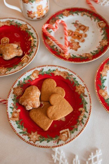 Easy Life Комплект от 4 десертни чинии порцелан 19 см "Fancy Gingerbread" - E