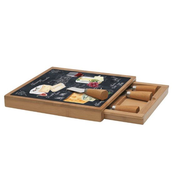 Easy Life Комплект "World of cheese" от 6 части за сервиране на сирена 25 х 25