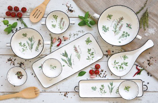 Easy Life Комплект за сервиране на предястия от 4 части "Herbarium" -