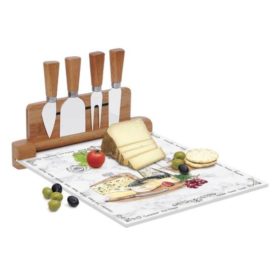 Easy Life Комплект за сервиране на сирене "Les Fromages" от 6 части 30 x 25 см