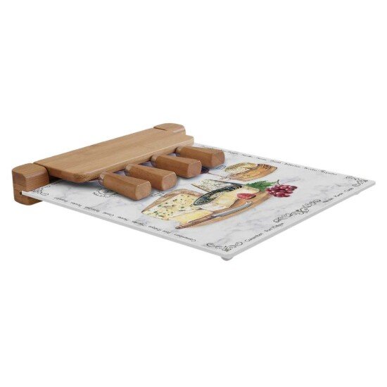 Easy Life Комплект за сервиране на сирене "Les Fromages" от 6 части 30 x 25 см