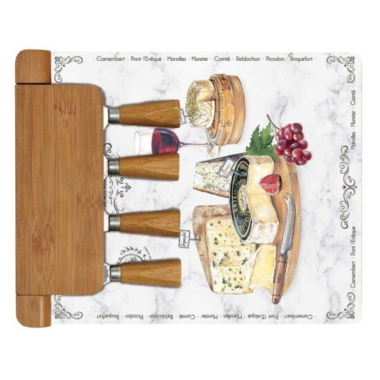 Easy Life Комплект за сервиране на сирене "Les Fromages" от 6 части 30 x 25 см