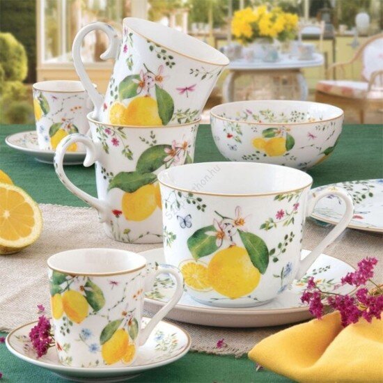 Easy Life Купа порцелан 12 см "Fleurs et Citrons" -