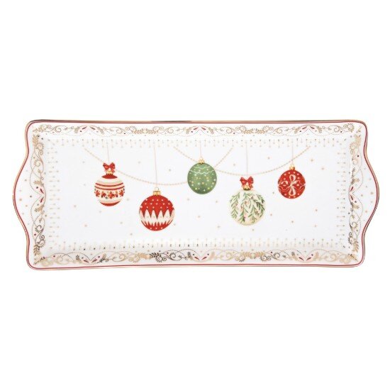 Easy Life Поднос за сервиране порцелан 35x15см "Christmas Eve" - ​​
