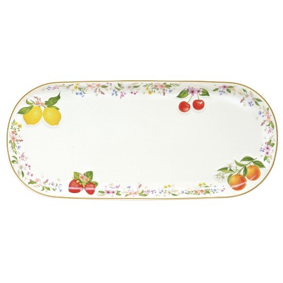 Easy Life Порцеланова чиния за сервиране релефен дизайн 34 x 15 см "Fancy Fru