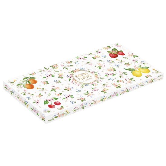 Easy Life Порцеланова чиния за сервиране релефен дизайн 34 x 15 см "Fancy Fru