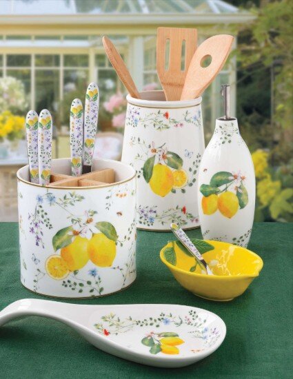 Easy Life Поставка за прибори 145 см "Fleurs et Citrons" -