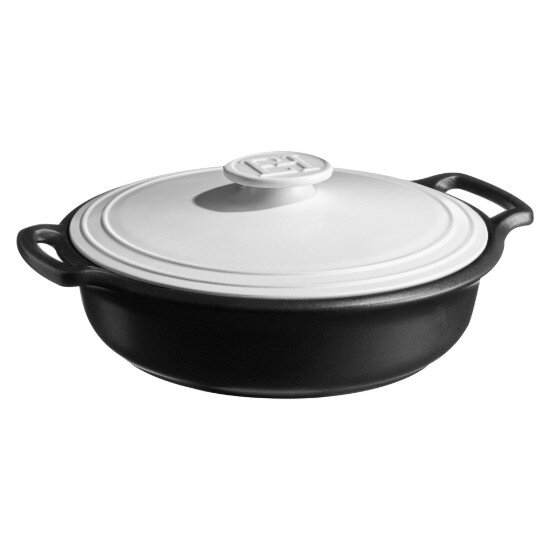 Emile Henry BRAISER тенджера керамика 33.5 cm / 4 L "Sublime +" White&Slate -