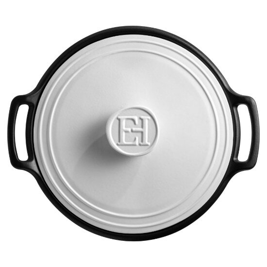 Emile Henry BRAISER тенджера керамика 33.5 cm / 4 L "Sublime +" White&Slate -