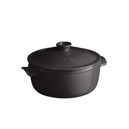 Emile Henry Керамичен съд за готвене 26 см/4 л Charcoal -