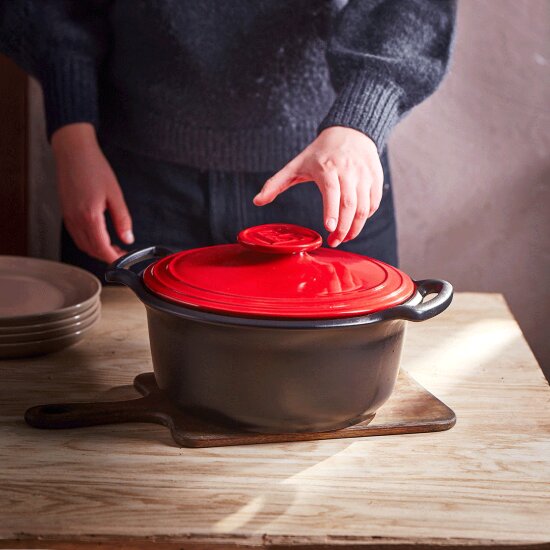 Emile Henry Керамична тенджера за готвене Cocotte 255 см/3 л "Sublime +" Burgu